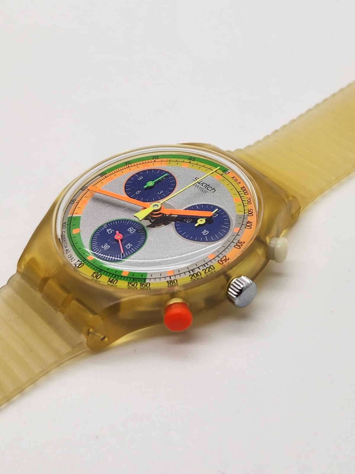 993 Swatch Chrono SCK104 JELLY STAG – New Swiss Timepiece